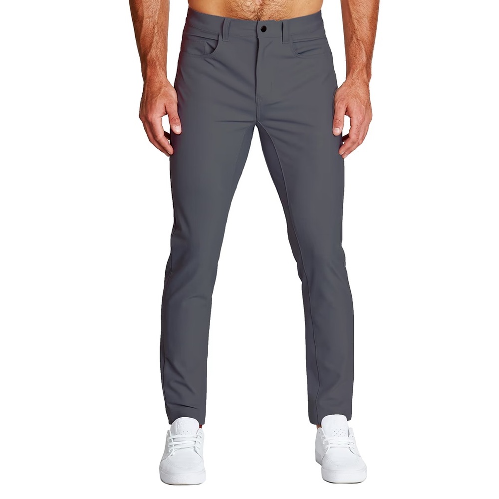 State & Liberty Tech Chinos in Dark Grey (Compare to LuLulemon)